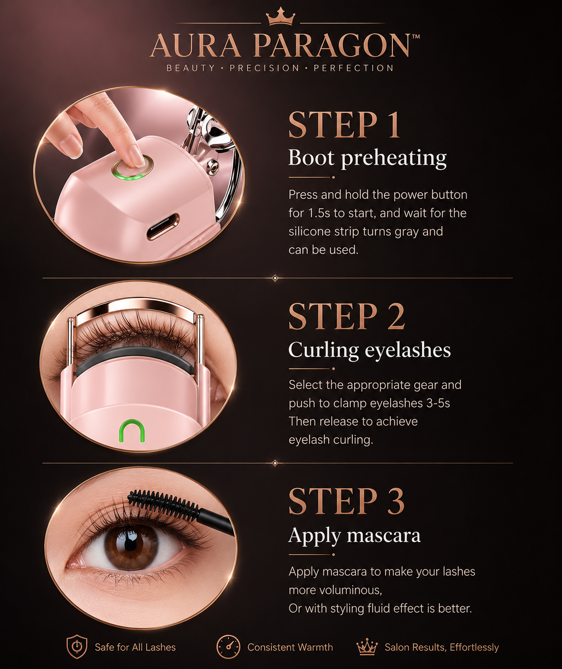 Aura Paragon™ Electric Eyelash Curler